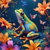 Alipson Puzzle La Grenouille et le Bal des Papillons* Forêts, Fleurs Et Jardins|De 1 000 Pièces
