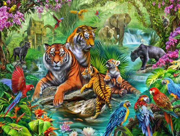 SunsOut La Jungle des Tigres* Tigres|Animaux Sauvages