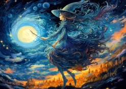 Enjoy Puzzle La Nuit des Sorcières*Femme Puzzles Pour Enfants|Gothiques Et Sorcières