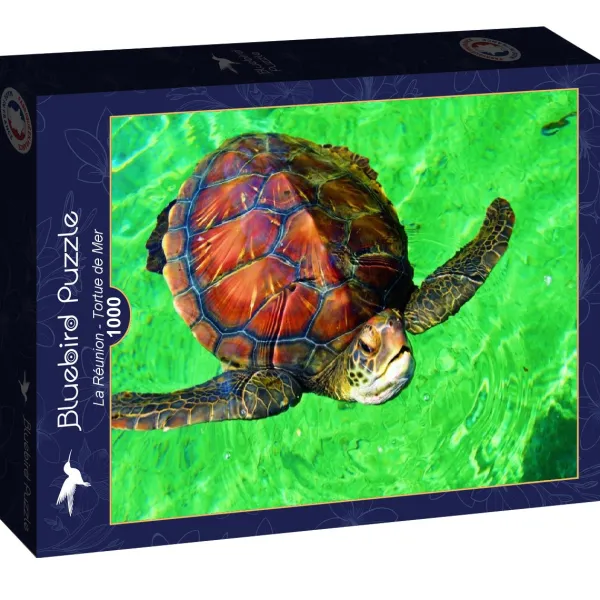 Bluebird Puzzle La Réunion - Tortue de Mer* Animaux Marins|Plages Et Îles De Rêve