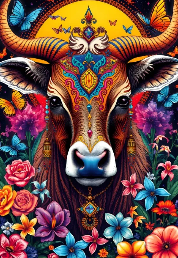 Alipson Puzzle La Vache et le Secret des Fleurs* Animaux De La Ferme|Forêts, Fleurs Et Jardins