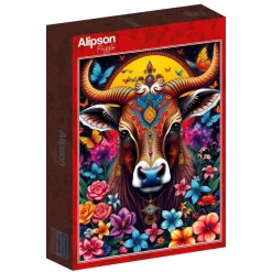 Alipson Puzzle La Vache et le Secret des Fleurs* Animaux De La Ferme|Forêts, Fleurs Et Jardins