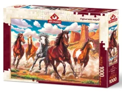 Art Puzzle La Vallée se Déchaîne* Chevaux|De 1 000 Pièces