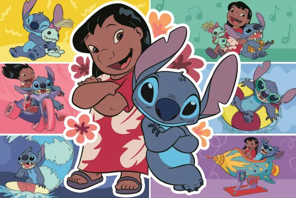 Trefl La Vie Heureuse De Stitch - Disney Lilo & Stitch*Enfant À Partir De 9 Ans|Puzzles Pour Enfants