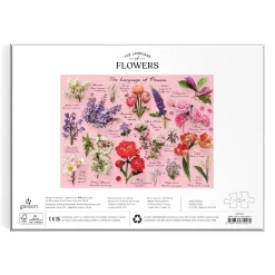 Galison Langage des Fleurs - Puzzle 1000 pièces* Forêts, Fleurs Et Jardins|De 1 000 Pièces