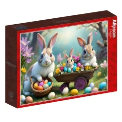 Alipson Puzzle Lapins de Pâques Mignons*Femme Animaux De La Ferme|Déco Et Objets