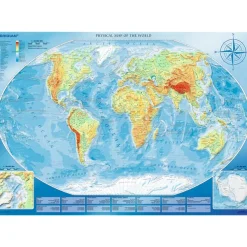 Trefl Large Physical Map of the World* De 4 000 À 5 000 Pièces|De 4 000 À 5 000 Pièces