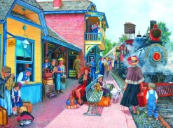 SunsOut L'attente à la Gare*Femme Trains|Hommes Et Femmes