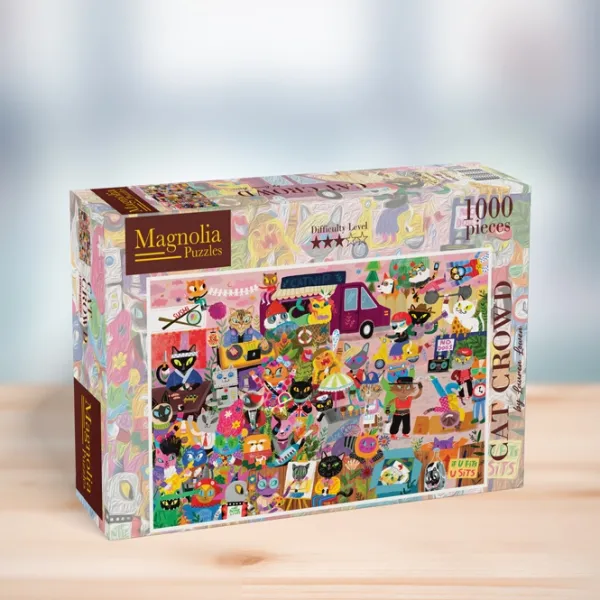 Magnolia Lauren Lowen - Cat Crowd* Chats|Déco Et Objets