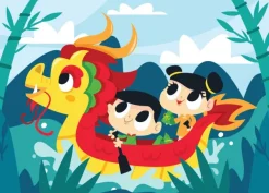 Bluebird Puzzle Le Bateau Dragon*Enfant Animaux Fantastiques|Bateaux