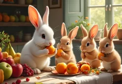 Alipson Puzzle Le Festin des Petits Lapins* Déco Culinaire|De 1 000 Pièces