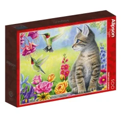 Alipson Puzzle Le Jardin de Tabitha* Oiseaux|Chats