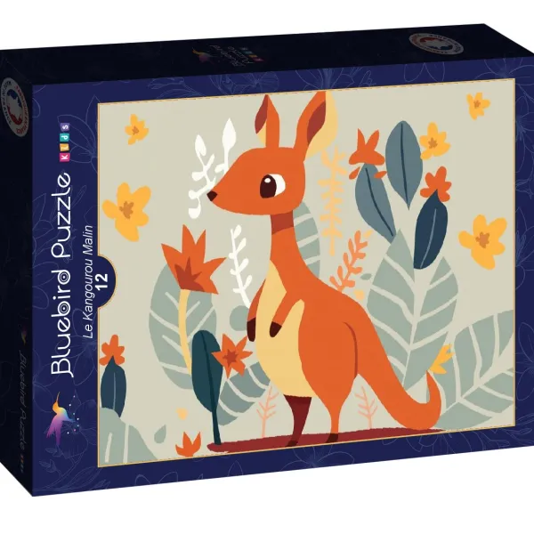 Bluebird Puzzle Le Kangourou Malin*Enfant Animaux Sauvages|Dès 4 Ans : 21 À 30 Pièces