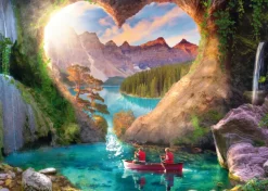 Schmidt Spiele Le Lac Vu du Coeur*Femme Bateaux|Hommes Et Femmes