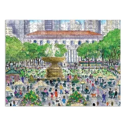 Galison Le Printemps à la Bbibliothèque - Puzzle Double Face de 500 Pièces* Pièces Recto-Verso|Villes Et Villages