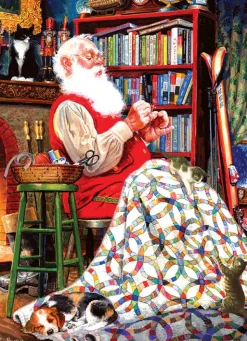 Cobble Hill Le Quilt du Père Noël*Femme Noël|Humour, Satire Et Wasgij