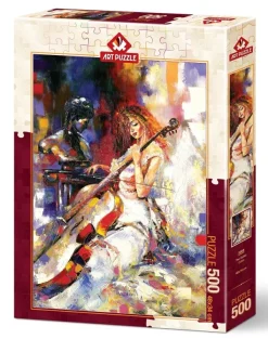 Art Puzzle Le Violoncelliste*Femme Musique, Danse, Instruments|Hommes Et Femmes
