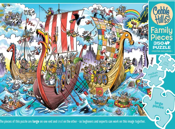 Cobble Hill Le voyage des Vikings*Enfant Bateaux|Puzzles Pour Enfants