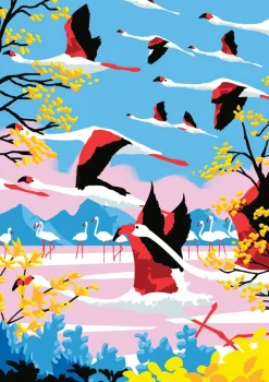 Hachette L'Envol des Flamants Roses* Oiseaux|Montagnes