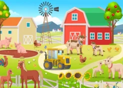 Bluebird Puzzle Les Animaux de la Ferme*Enfant Animaux De La Ferme|Dès 4 Ans : 21 À 30 Pièces