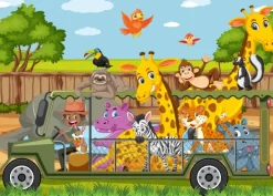 Bluebird Puzzle Les Animaux du Zoo*Enfant Animaux Sauvages|Dès 4 Ans : 21 À 30 Pièces