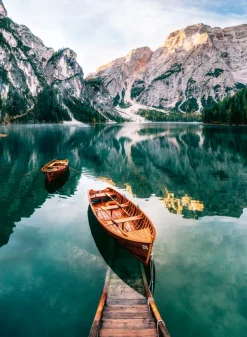 Nathan Les Barques du Lac de Braies - Italie* Bateaux|Mers Et Océans