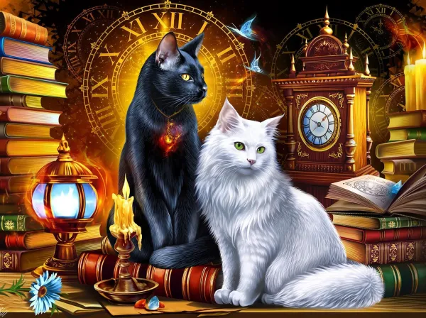 SunsOut Les Chats Et Les Horloges* Chats|Déco Et Objets