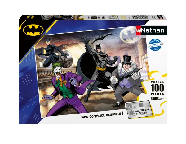 Nathan Les Ennemis de Batman*Enfant Puzzles Pour Enfants|Dès 6 Ans : 50 À 100 Pièces