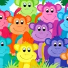 Enjoy Puzzle Les Singes Arc-En-Ciel* Animaux Fantastiques|Déco Et Objets