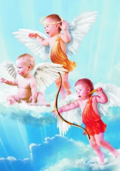 Gold Puzzle Les Trois Petits Anges*Femme Anges|Art