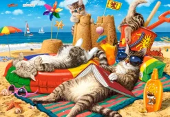 Castorland Les Vibrations de l'Été* Chats|Déco Et Objets