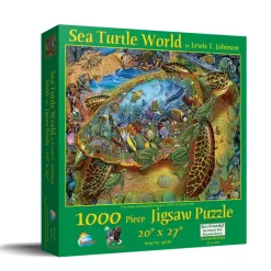 SunsOut Lewis T. Johnson - Sea Turtle World* Animaux Marins|Fonds Marins