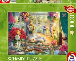 Schmidt Spiele L'heure du Puzzle pour le Chat* Chats|Déco Et Objets