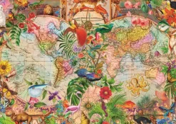 Trefl L'Heure Du Thé : Carte Du Monde Antique* Cartes Du Monde|De 1 000 Pièces