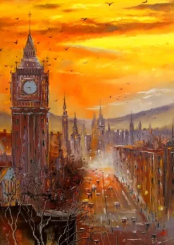 Enjoy Puzzle London Evening* Villes Et Villages|Art
