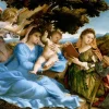 Enjoy Puzzle Lorenzo Lotto - Madonna and Child with Saints Catherine and Thomas*Femme Hommes Et Femmes