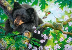 Castorland L'Ours et les Colibris* Oiseaux|Animaux De La Forêt