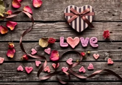 Grafika Love - Red Hearts*Femme Rétros Et Nostalgie|Amour Et Tendresse