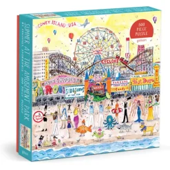 Galison L'Été au Parc d'Attractions - Puzzle 500 Pièces* De 4 000 À 5 000 Pièces|De 4 000 À 5 000 Pièces