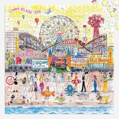 Galison L'Été au Parc d'Attractions - Puzzle 500 Pièces* De 4 000 À 5 000 Pièces|De 4 000 À 5 000 Pièces