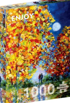 Enjoy Puzzle Lune d'Automne*Femme Amour Et Tendresse|Soleil, Lune