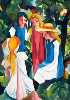 Bluebird Puzzle Macke August - August Macke - Four Girls, 1913* Art|De 1 000 Pièces