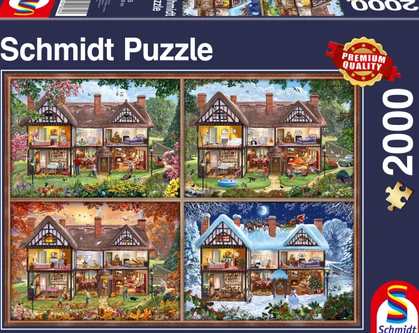 Schmidt Spiele Maison aux Différentes Saisons* De 2 000 Pièces|De 2 000 Pièces