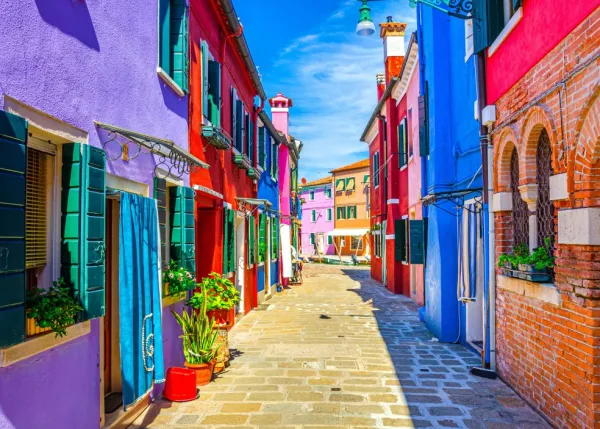 Bluebird Puzzle Maisons Colorées - Burano* Villes Et Villages|France