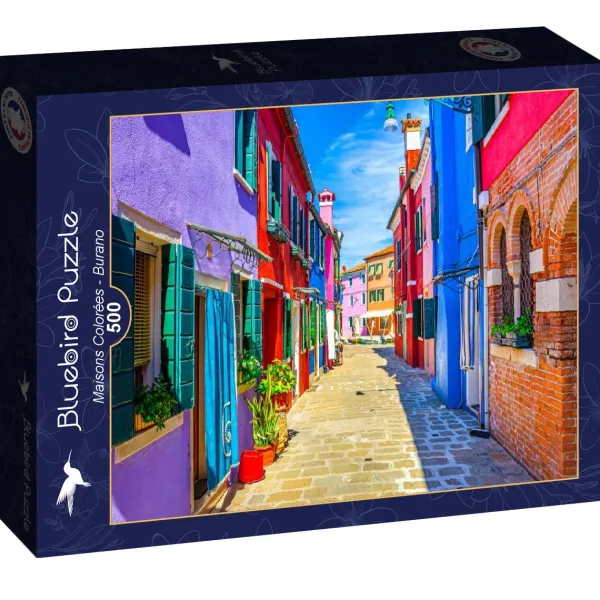 Bluebird Puzzle Maisons Colorées - Burano* Villes Et Villages|France