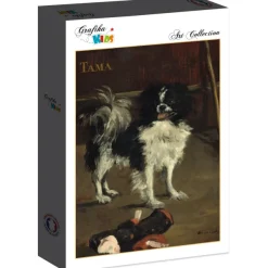 Grafika Kids Manet Édouard - Edouard Manet : Tama : Le Chien Japonais, 1875*Enfant Art|Dès 6 Ans : 50 À 100 Pièces