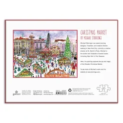 Galison Marché de Noël - Puzzle 1000 Pièces*Femme Noël|De 1 000 Pièces