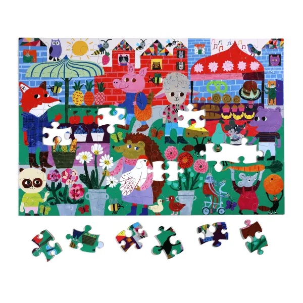 eeBoo Marche Ecologique*Enfant Puzzles Pour Enfants|Pièces Xxl Enfants