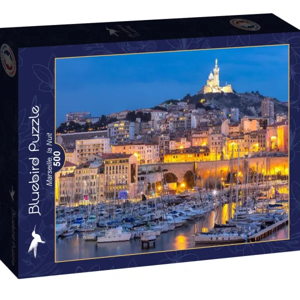 Bluebird Puzzle Marseille, la Nuit* Villes Et Villages|Ports