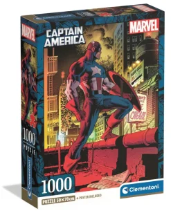 Clementoni Marvel, Captain America*Enfant Puzzles Pour Enfants|De 1 000 Pièces